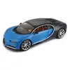 Image de Bburago Voiture De Collection En Metal Bugatti Chiron Bleue A Lechelle