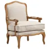 Image de Fauteuil - VENTE-UNIQUE - MAHAUX - Lin - Beige - 1 place - Avec accoudoirs