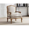 Image de Fauteuil bergère en tissu MAHAUX - Beige