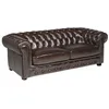 Image de Canapé chesterfield 3 places BRENTON 100% cuir de