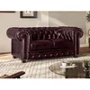 Image de Canapé chesterfield 2 places BRENTON 100% cuir de