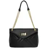 Image de Sac bandoulière rembourré pour femme avec chaîne CCHB0196-Le noir