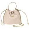 Image de Sac seau pour femme avec bandoulière chaîne CCHB0203-Ivoire