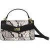 Image de Sac à main pour femme avec bandoulière amovible CCHB0209-Imprimé serpent noir