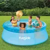 Image de Piscine auto stable transparente bleue Funsicle Ø244m x76cm