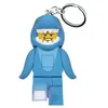 Image de LEGO porte-clés lumineux Shark Suit Guy 8 cm   LED pièces mobiles 2 piles CR2025 incluses