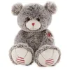 Image de Peluche - KALOO - Ours gris - Douceur exceptionnelle - 38 cm