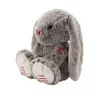 Image de Peluche Lapin Gris - KALOO - Rouge Kaloo - Douceur exceptionnelle - 23x12x38cm