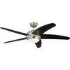 Image de Ventilateur Plafonnier Westinghouse Bendan Chromé Et Wengé