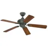 Image de Ventilateur de plafond 105 cm pales bi faces chêne vieilli et cerisier.