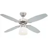 Image de Westinghouse Capitol Ventilateur de plafond E27 Métal Acier brossé - 7827440