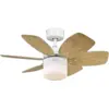 Image de Ventilateur Plafonnier Westinghouse Flora Royale 76cm Blanc, Silencieux Et Réversible
