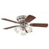 Image de Ventilateur de plafond - WESTINGHOUSE - Contempra Trio 90cm - Bois - 3 vitesses