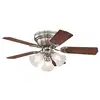 Image de Westinghouse 7207340 contempra trio ventilateur de plafond e27 métal nickel brossé 7207340