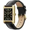 Image de Montre connectée rectangulaire 1.4 modèle ice smart tk 2.0 avec bracelet cuir ice watch noir , or ICEW025286