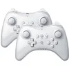 Image de 2PCS QUMOX Manette sans Fil Bluetooth Jeu Manette Contrôleur Joystick de Jeux compatible avec Nintendo Wii U (blanc) - Manette co...