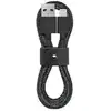 Image de Câble De Charge Usb-a Vers Lightning 1.2m Avec Sangle De Rangement Noir Native Union