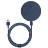 Image de Chargeur sans fil Qi 10W USB-A Antidérapant avec Base en Aluminium Native Union Indigo