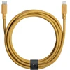 Image de Câble Native Union Belt Xl Usb C Vers Lightning 3 M Pour Iphones Ipads Airpods Jaune