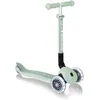 Image de Trottinette 3 roues pliable - GLOBBER - JUNIOR LIGHTS ECOLOGIC - Vert Pistache - Lumineuses - Plastique recyclé - 2 à 6 ans - 50 Kg