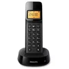 Image de Téléphone Sans Fil D1601b Plastique Noir Écran 1,6'' Philips