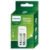 Image de Chargeur de piles - PHILIPS - Pack avec 2 batteries AAA 700 mAh - Blanc - Rechargeable - Intérieur