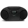 Image de Radio lecteur cd portable avec dab+ bluetooth 6.0 lecteur cassette usb et prise casque noir 1-23471527