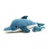 Image de Peluche - Les Déglingos - Tofou - Maman dauphin et bébé - 50 cm - Polyester recyclé