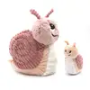 Image de Marionnette Les Deglingos Escargot Maman Et Bebe Rose Textile
