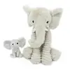 Image de Peluche elephant gris maman et bebe dimoitou ptipotos