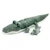 Image de Peluche crocodile croketou maman et son bébé vert 76220