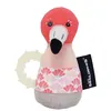 Image de Globe Trotoys Hochet Flamant Rose Peluche Jouet Bébé 12 Cm