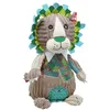 Image de Peluche LES DEGLINGOS Original Jélékros le Lion - Gris - Peluche - Hauteur 27 cm