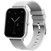 Image de Montre connectée avec fonctionnalités avancées design élégant en argent.