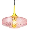 Image de ROXANNE-Suspension LED Verre Ø20cm Rose Spinelle Elements Lighting Ø 20cm / H 25cm / Cordon dalimentation L 200cm