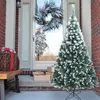 Image de Sapin de Noël 870 branches- 210 cm - Décoration avec neige avec Support Metal