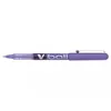 Image de Stylo roller - PILOT - V-BALL 05 - Pointe métal 05 mm - Encre liquide violet - Corps coloré