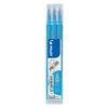 Image de Lot de 3 recharges FriXion pointe fine 0 5mm bleu turquoise Pilot