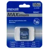 Image de Carte mémoire SDHC MAXELL - MAXimum CL10 16Gb - Capacité de stockage 16 Go - Classe de vitesse CL10