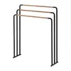 Image de Porte serviettes en métal 3 barres - Noir mat - 70 cm X 19 cm X 83 cm - YAMAZAKI