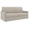 Image de Canapé 3 places convertible express en tissu beige - Couchage 140 cm - matelas 18 cm CALIFE