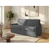 Image de Canapé 3 places convertible express en tissu gris - Couchage 140 cm - Matelas 22 cm avec mémoire de forme CALIFE