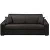 Image de Canapé 4 places convertible express en tissu - Anthracite - Couchage à lattes larges 160 cm - Matelas 18 cm EMIR