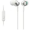 Image de Ecouteurs Intra-Auriculaires - Sony - MDR-EX110AP - Blanc - Microphone Intégré - Commandes sur Câble