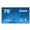 Image de iiyama ProLite LH7565UHSB-B1 75 Classe (74.5 visualisable) ecran LCD retro-eclaire par LED - 4K - pour signalisation numerique