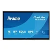 Image de iiyama ProLite TE7515A-B1AG 75 Classe (74.5 visualisable) ecran LCD retro-eclaire par LED - 4K - pour signaletique numerique / communication interactive