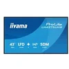 Image de iiyama ProLite LH4375UHS-B2AG 43 Classe (42.5 visualisable) ecran LCD retro-eclaire par LED - 4K - pour signalisation numerique