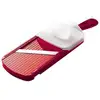 Image de Mandoline Réglable En Céramique Kyocera. Couleurs : Rouge Et Noir.