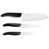 Image de Set Chef 3 Couteaux De Cuisine En Céramique Fine Kyocera Adb01791