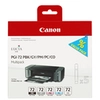 Image de Canon PGI-72 PBK/GY/PM/PC/CO Multipack - pack de 5 - gris, photo noire, photo cyan, photo magenta, optimiseur de couleurs - original - reservoir d'encre